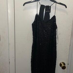 Express Sequin black dress ax’s nwt